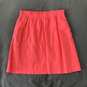 J. Crew Coral Mini Skirt